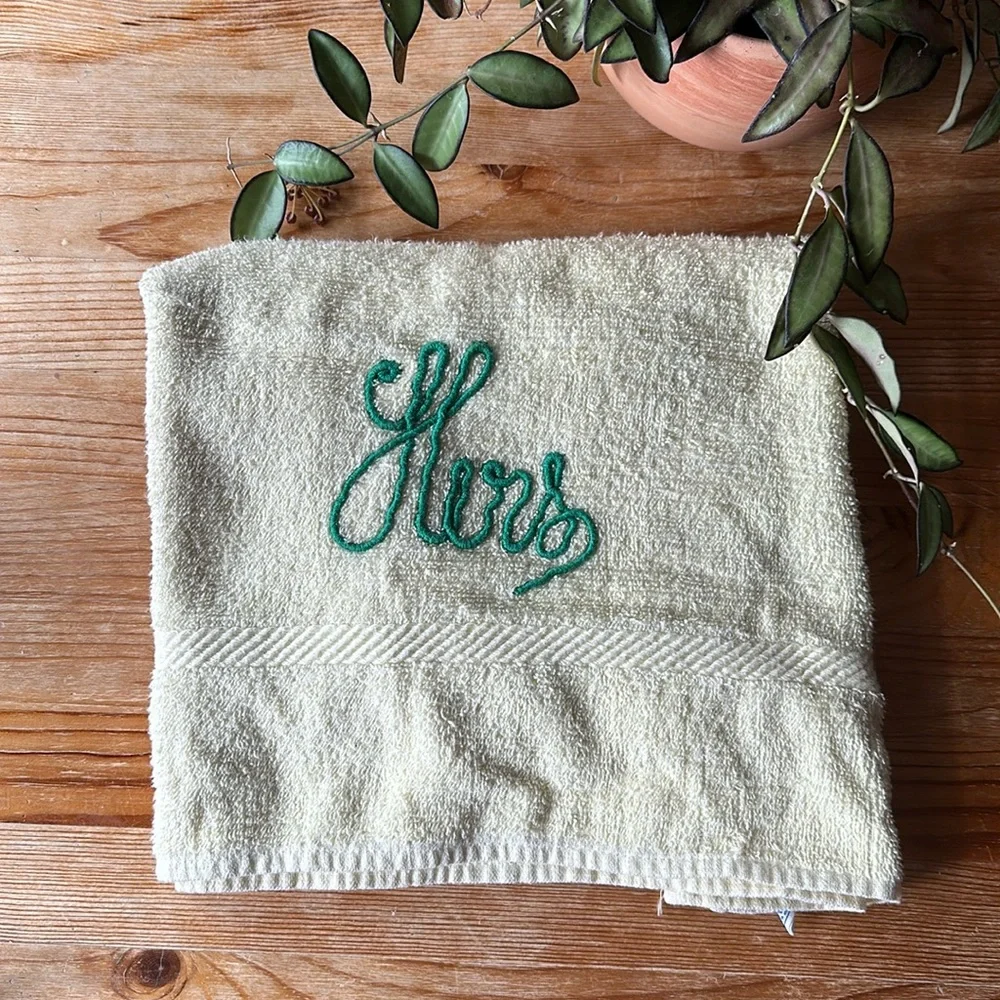 Vintage “Hers” Hand Towel